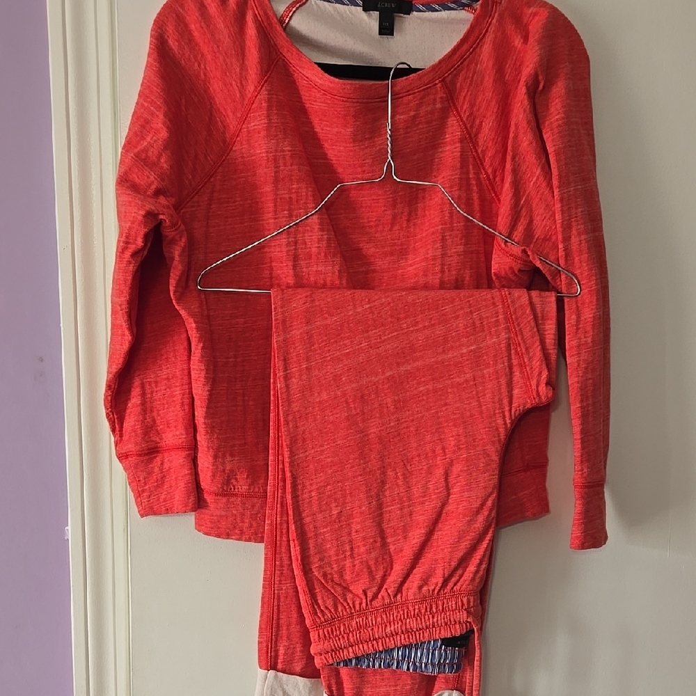 J.Crew Orangy Lounge/ Jogger Wear Set